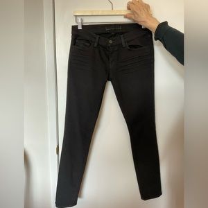 J Brand black skinny jeans in “Jett”